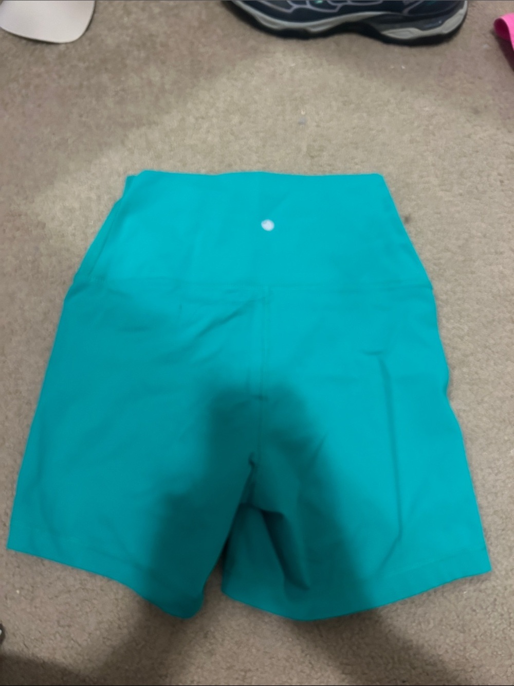 High-Waist Athletic Bike Shorts in Vibrant green